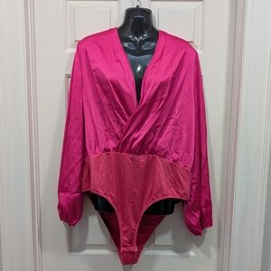SHEIN Curve Fuchsia Bodysuit